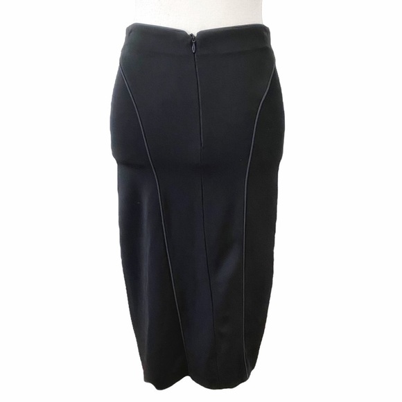 GIORGIO ARMANI BLACK HIGH RISE BANDAGE PENCIL SKIRT - XS (IT38) - Picture 4 of 10